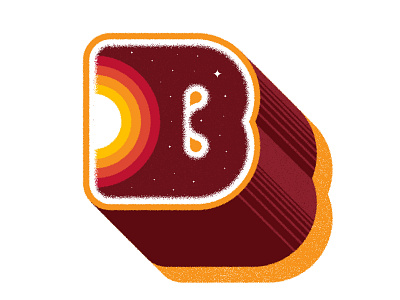 B is for Big Bang 36daysoftype alphabet davidsierra drop cap font illustration letter lettering type typography