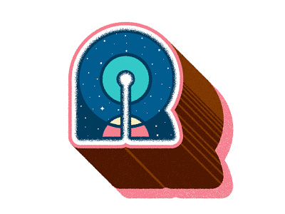 R is for Roche Limit 36daysoftype alphabet davidsierra design drop cap font illustration letter lettering type typography