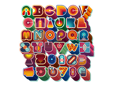 The cosmic alphabet 36daysoftype alphabet davidsierra design drop cap font illustration letter lettering type typography