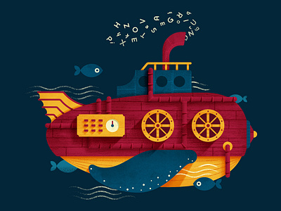 Xerais Mellora I fish illustration sea submarine textbook