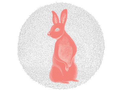 Hare in wonderland animation color gif photoshop hare illustration motion graphics psychedelic rabbit