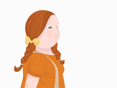 Ginger carolina grönholm cintiq drawing ginger girl illustration redhead storytelling wacom wip