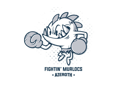 Fightin' Murlocs Logo branding esports gaming icon logo warcraft