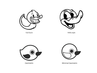 Lucky Duck Coffee Logo Concepts branding character icon logo