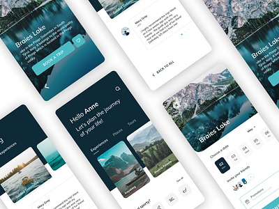 Travel App Concept adventures android app blue clean flat interface ios map mobile modern photo search sports travel travel app travelling ui uidesign ux