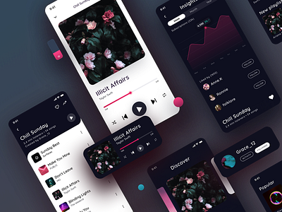 Music app concept app design design app mobile app mobile app design music app player ui ux
