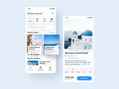 Travel App app concept app design booking hotel tourism travel agency travel app travel services traveling ui ux vacation