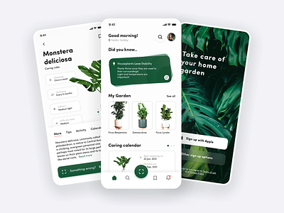 Plant app - Mobile concept app for home garden
