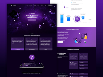 Softnauts Website branding company design homepage landing page ui user experience user inteface ux web web design website