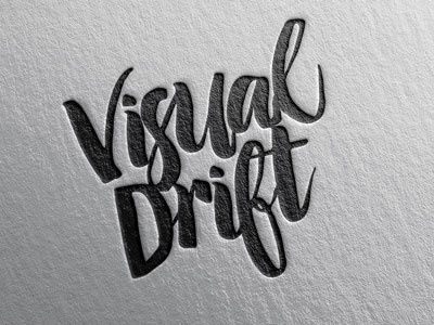 Visual Drift Logo design logo photography typography visual drift