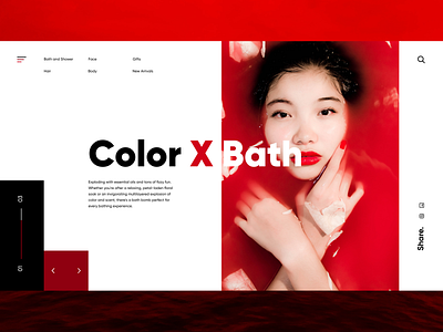 ColorXBath - Home page asia branding concept design ecommerce grid landing layout minimal minimalism typogaphy typography ui uidesign uidesigner ux web webdesign website