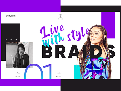 BradlyBraids - Home page braid branding concept concept design design fashion grid home homepage design layout minimal minimalism typography ui uidesign uidesigner ux web webdesign website