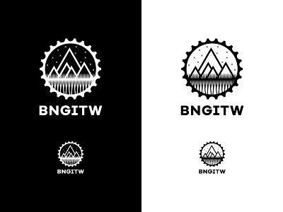 BNGITW - Logo bike design downhill forest logo mountain mountainbike woods