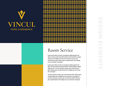 VINCUL - Design Elements brandig design hotel hotel branding identity identity branding logo luxurious pattern pattern design