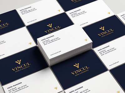 VINCUL - Business Card brand branding busniesscard card finishing graphic design hotel identity identity branding identity designer logo luxurious modern print
