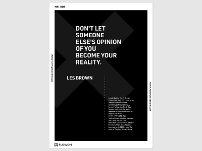Poster - Les Brown Quote les brown poster poster art poster design posters quote typo typografie typography wisdom