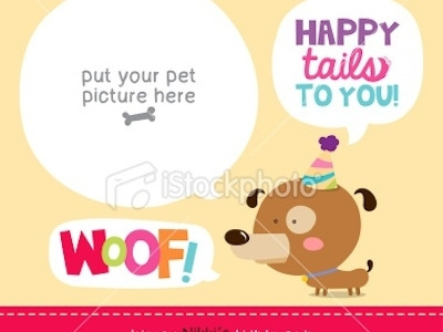 Stock Illustration 24850593 Happy Tails To You