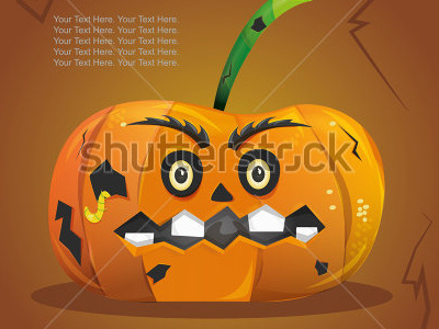 Stock Vector Halloween Pumpkin