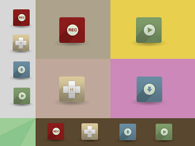 Flat Icon Set by Subcutaneo