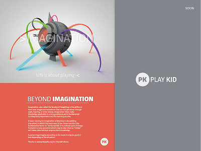 Beyond Imagination - Play Kid Ad 3d animation 3d modeling broshure design design flyer graphic design kids