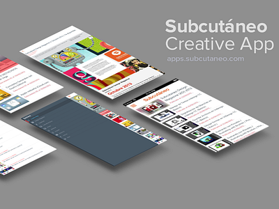Subcutaneo Creative App app app design application design blog apps creative app designers app illustrator resources ui design ux design