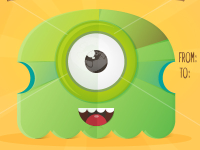 Cute Monster Card and Assets