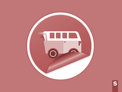 Vintage Mini Ban car icon illustration infographic inspiration love mini ban pictogram sticker sweet transport vintage