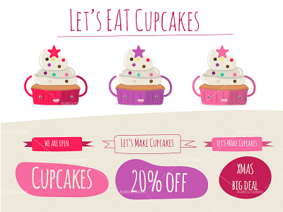 Lets Eat Cupcakes cook cooking cupcakes eat free free vectors kids kitchen