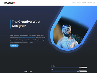raqibnnur portfolio site design design landing page webdesign wordpres