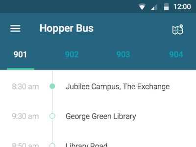 Hopperbus Android Dribbble