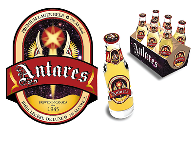 Antares Beer Label Design packaging