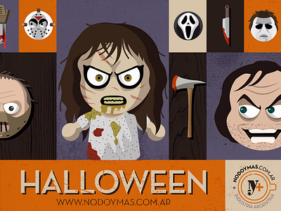 Halloween by Nodoymas character halloween horror illustration nodoymas scream vector