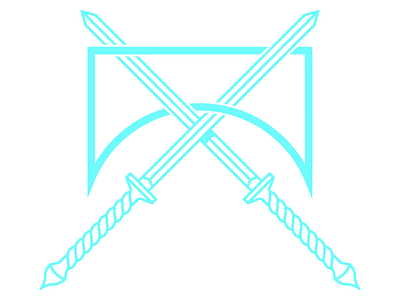 Killteam Symbol with Sword illustration logo vector
