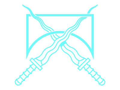 Killteam Symbol with Kriss knife illustration logo vector