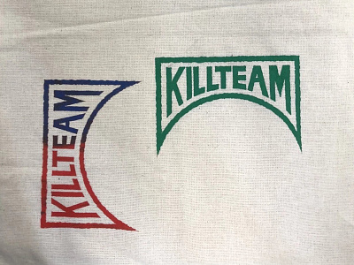 Killteam Silk Screen branding logo typography