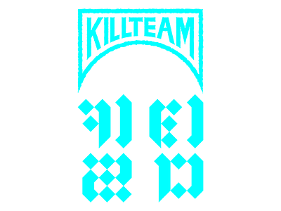 킬팀: Killteam Korean Characters branding logo typography