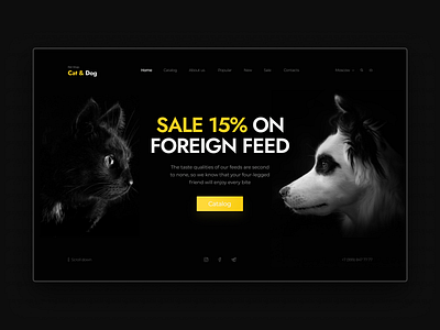 Design concept of an online store of pet products design figma interface ui userexperience ux webdesign webdesigner webdeveloper website
