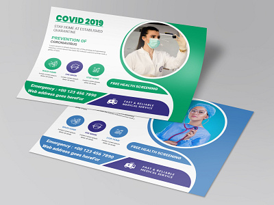 Medical Flyer Template a4 flyer business business flyer clean clinic corona virus covid19 dentist doctor emergency flyer health hospital hospital flyer medical medical flyer modern multi multi purpose multi use