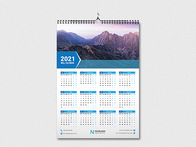 Wall Calender 2021 - Calender Design