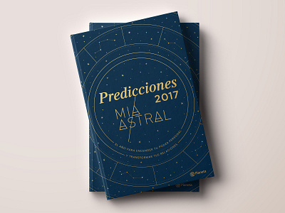 Predicciones 2017 / book cover astrology book art cover book editorial design print design