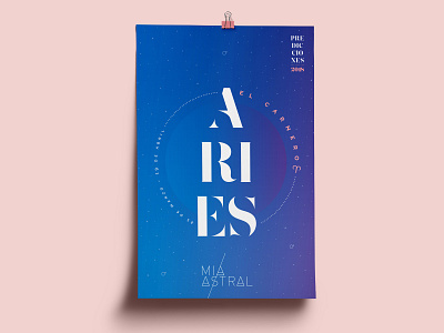 Predicciones 2018 Poster astrology book art editorial design poster print design