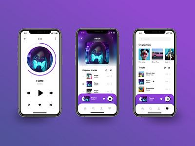 Music App Concept app app design artist page awen ios app design mobile app mobile design music player ui ux