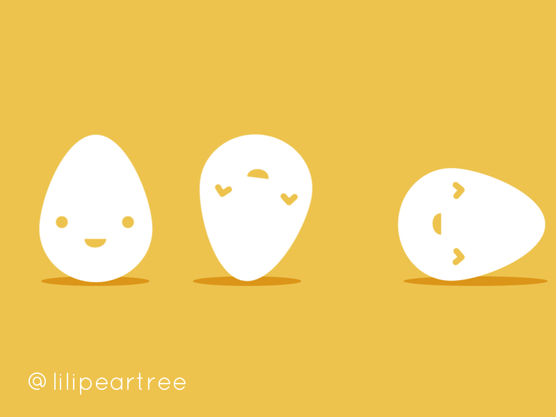 Eggciting 2d 2d animation adorable after effects animation character animation cute egg eggcitting freelancer funny illustration lili pereira liliana pereira lilipeartree loop motion motion design motion graphics portugal