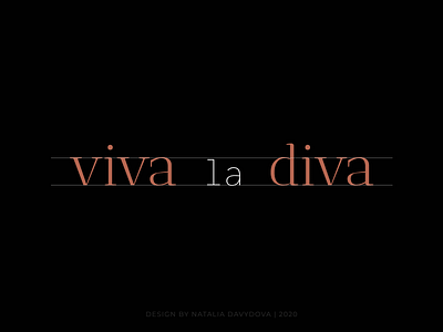 Logotype Viva la Diva design logodesign logotype typography