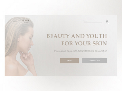 Cosmetics store design store ui web webdesign