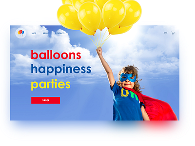 Concept Shop Balloons concept design shop store ui ux web webdesign