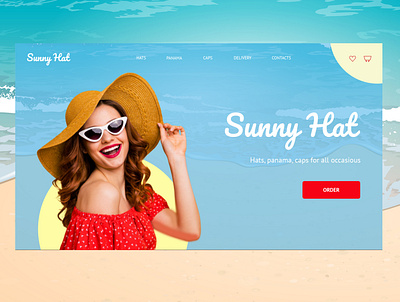 Design concept Hat shop concept design hat ui web webdesign