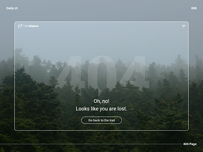 Daily UI 008 | 404 Page