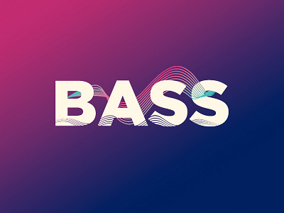 Bass design illustration logo vector