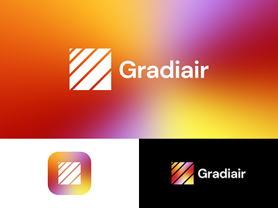 Gradiair Logo brand design branding design flat graphic design logo minimalism vector